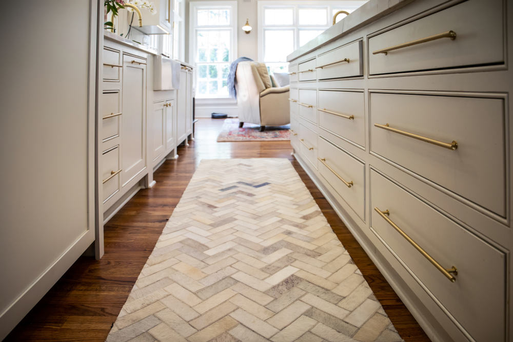 Kitchen with Runner Rug